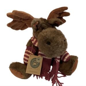 Boyds Bear "MONTANA MOOSKI"  Moose Plush With Scarf and Mittens 13" RETIRED